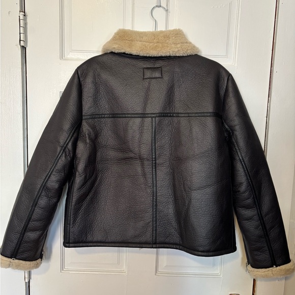 NA-KD Faux Suede/ Fur Aviator Jacket - Picture 5 of 5